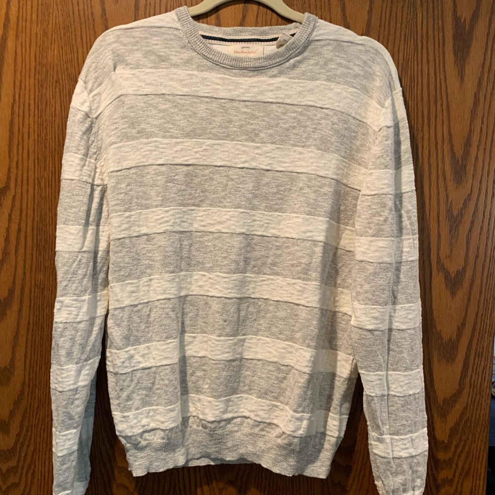 Weatherproof Vintage | Medium | Silver and Cream Stripes
